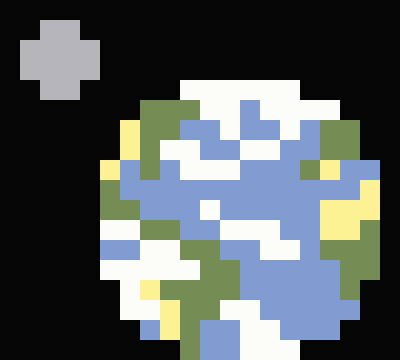 Pixelated Galaxy Quilt a Long Block 3 - Earth PDF Pattern
