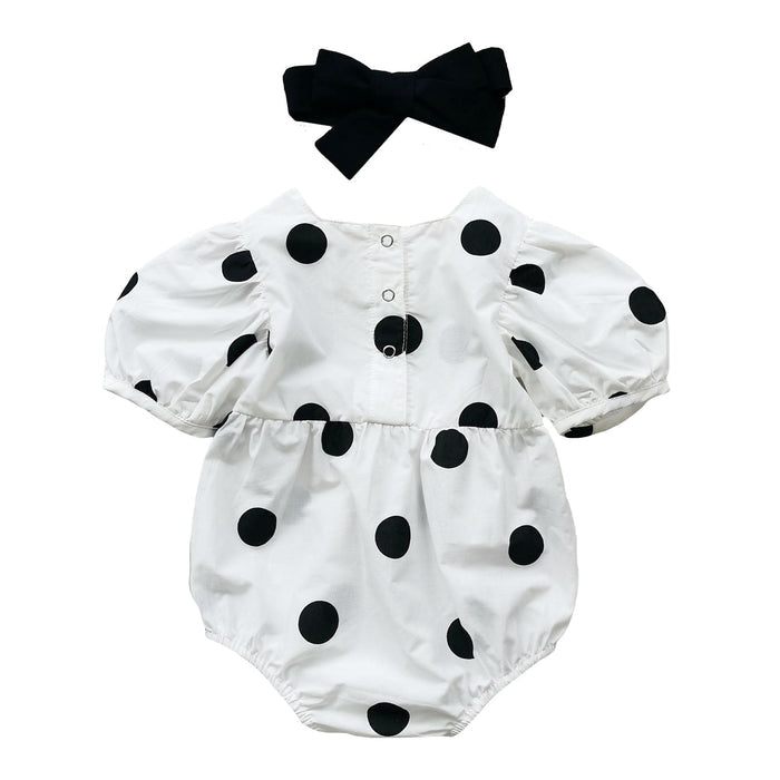 POLKA DOT Black & White Romper