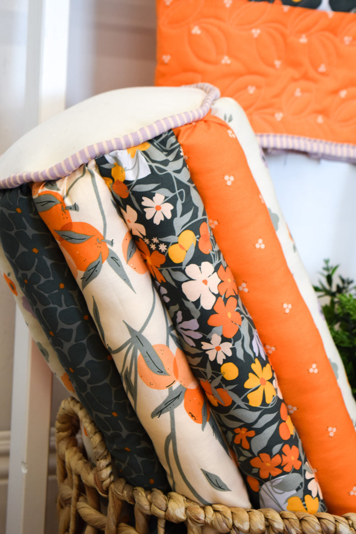 Polly's Quilt Fabric Kit- Tangerine