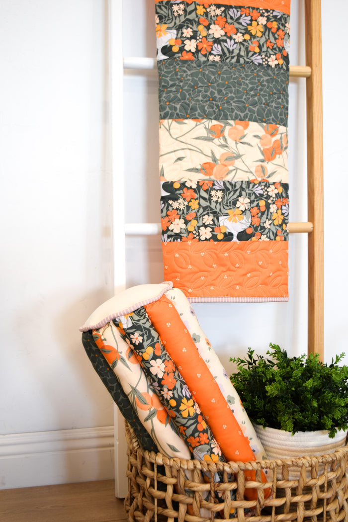 Polly's Quilt Fabric Kit- Tangerine