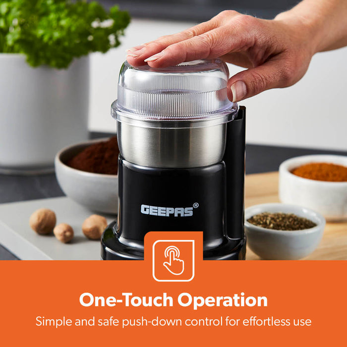 Powerful Mini Dry Coffee Grinder and Spice Mixer 200W