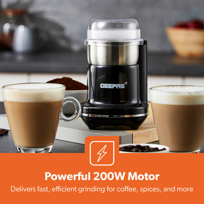 Powerful Mini Dry Coffee Grinder and Spice Mixer 200W