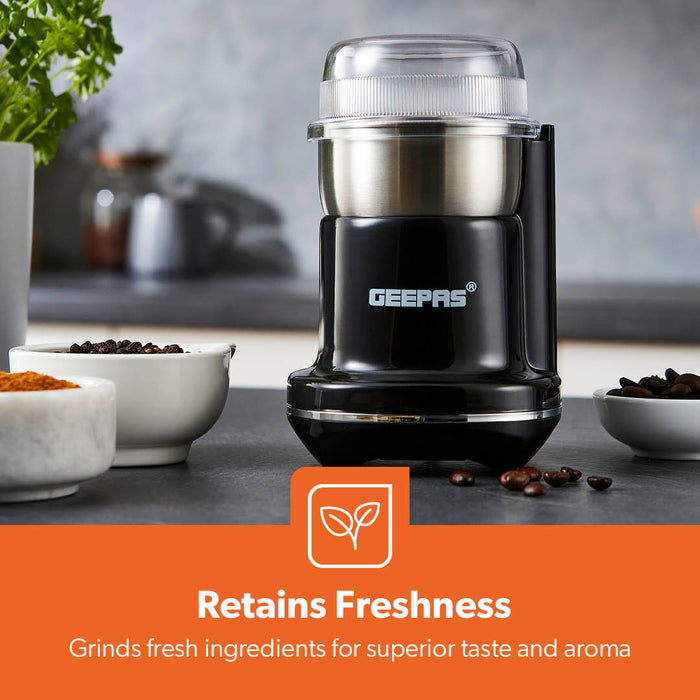Powerful Mini Dry Coffee Grinder and Spice Mixer 200W