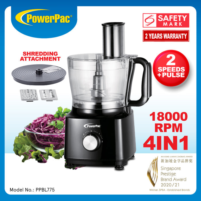 PowerPac 4in1 Multi-Functional Food Processor (PPBL775)