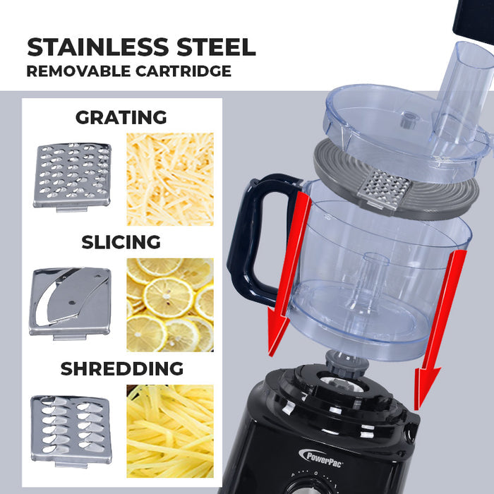 PowerPac 4in1 Multi-Functional Food Processor (PPBL775)