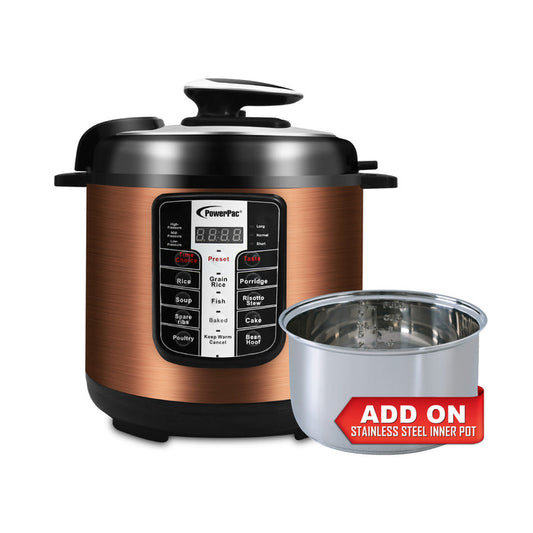 PowerPac 6L Electric Pressure Cooker 6.0L (PPC611+SSPOT)