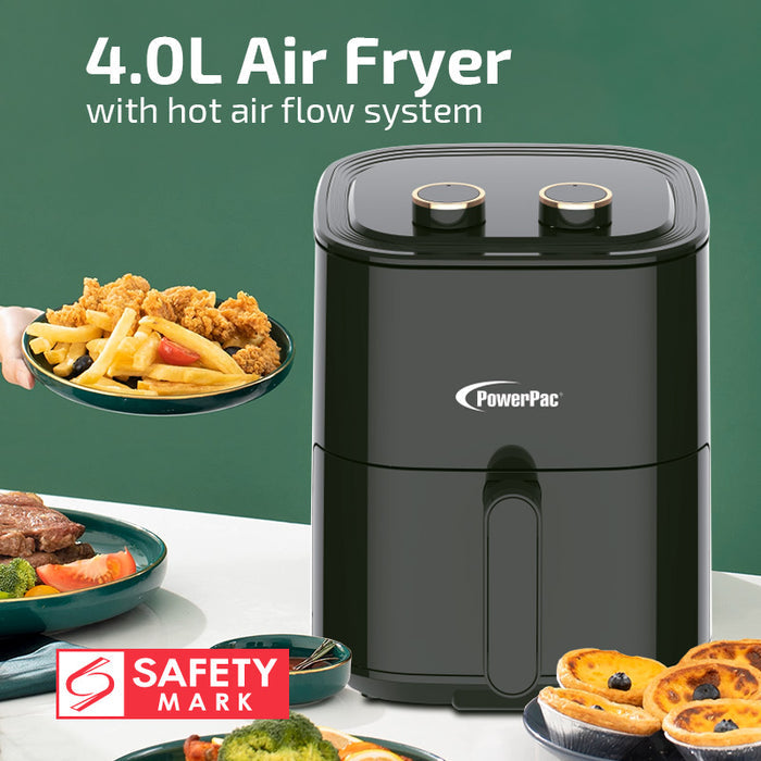PowerPac Air Fryer 4.0L with Hot Air Flow System (PPAF608)