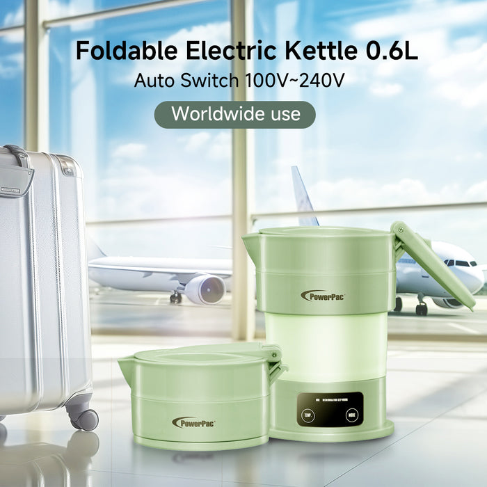 PowerPac Travel Jug, Universal Kettle Jug, 110V -240V Travel Jug, Foldable Jug , Kettle Jug(PPJ2024)