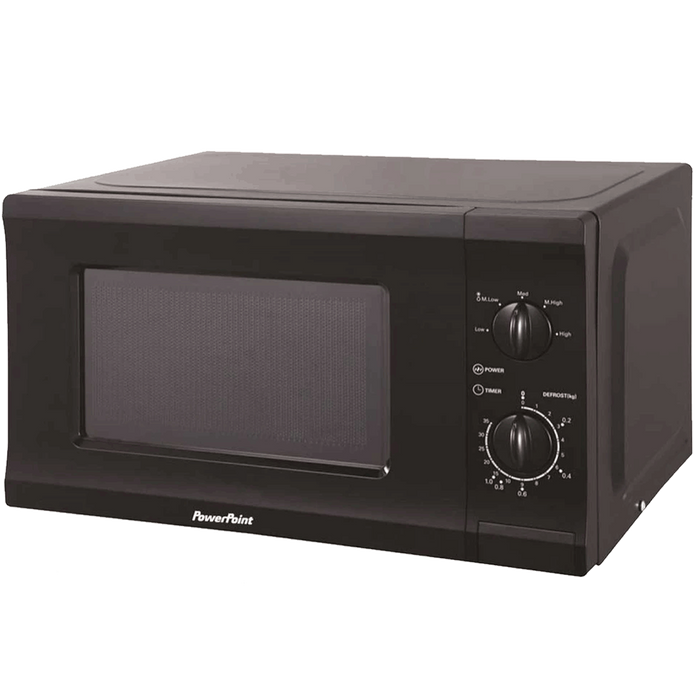 Powerpoint 700W Black Microwave | P22720CPMBL Powerpoint Microwave Euronics Ireland