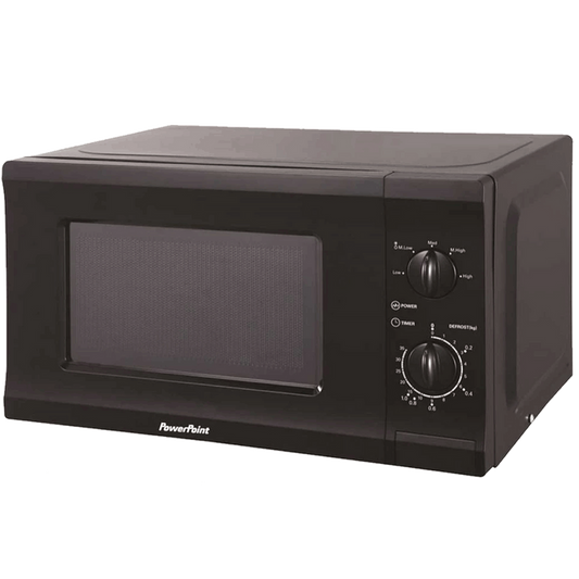 Powerpoint 700W Black Microwave | P22720CPMBL Powerpoint Microwave Euronics Ireland