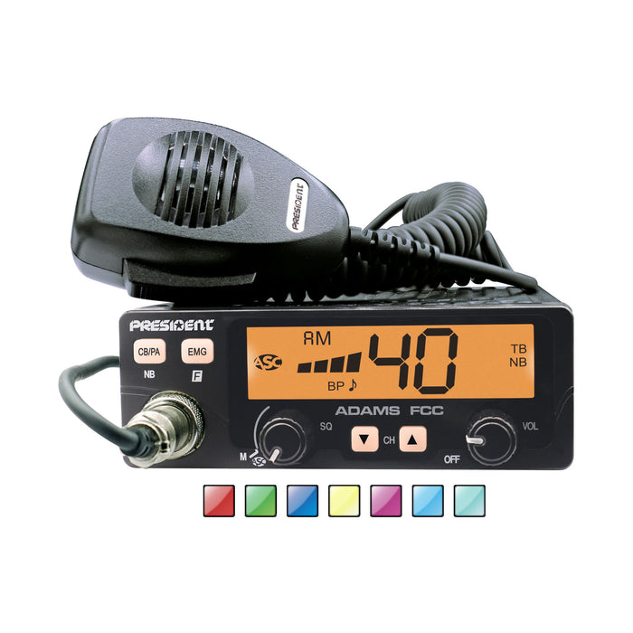 President Adams FCC AM/FM CB Radio | Right Channel Radios