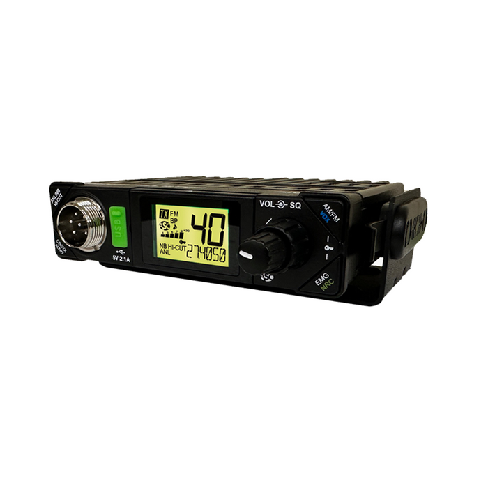 A view of the left side of the President Bill CB radio