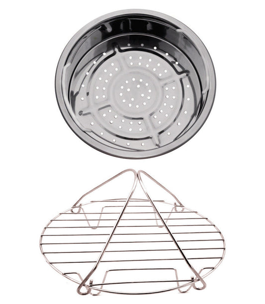 Pressure Cooker/Slow Cooker Stainless Steel Basket and Rack - GoWISE USA