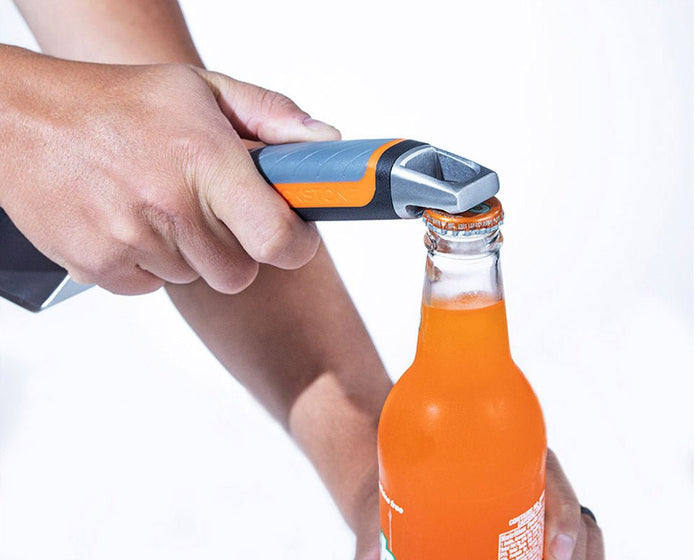 Included bottle opener ensures you never have to leave the action.
