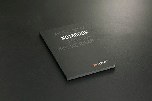 Project Notebook (Black) [Discontinued] by DFRobot - The Pi Hut