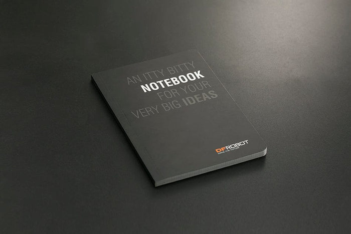 Project Notebook (Black) [Discontinued] by DFRobot - The Pi Hut