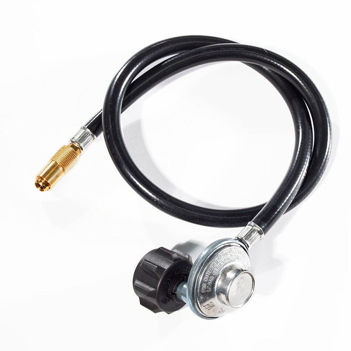 Propane adapter hose with regulator