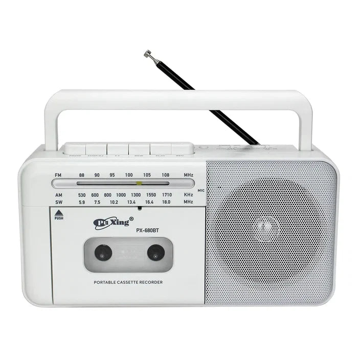 Pu Xing PX680BT AC DC AM FM SW Portable Cassette Recorder