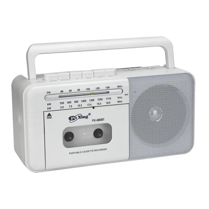 Pu Xing PX680BT AC DC AM FM SW Portable Cassette Recorder
