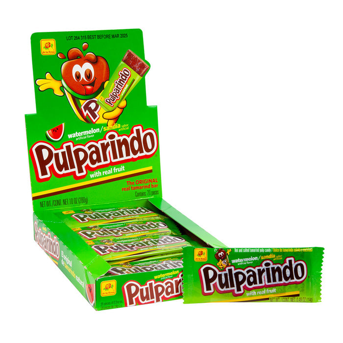 Pulparindo Watermelon Candy Bars - 12 Count