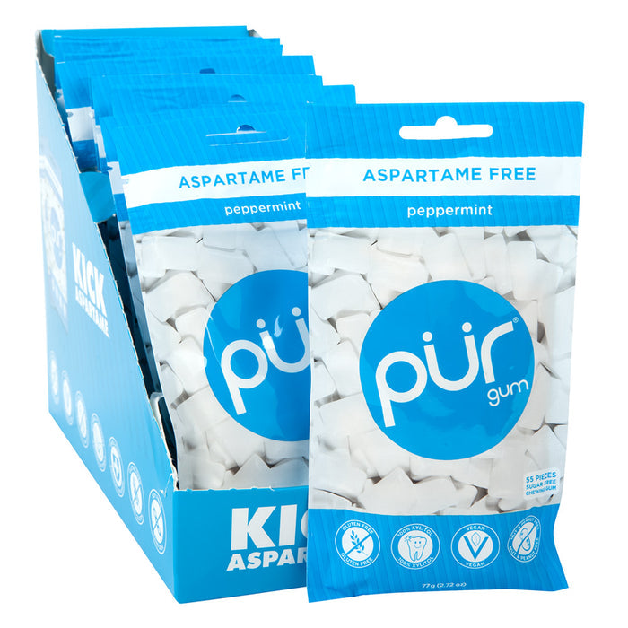 Pur Peppermint Gum - 12 Count