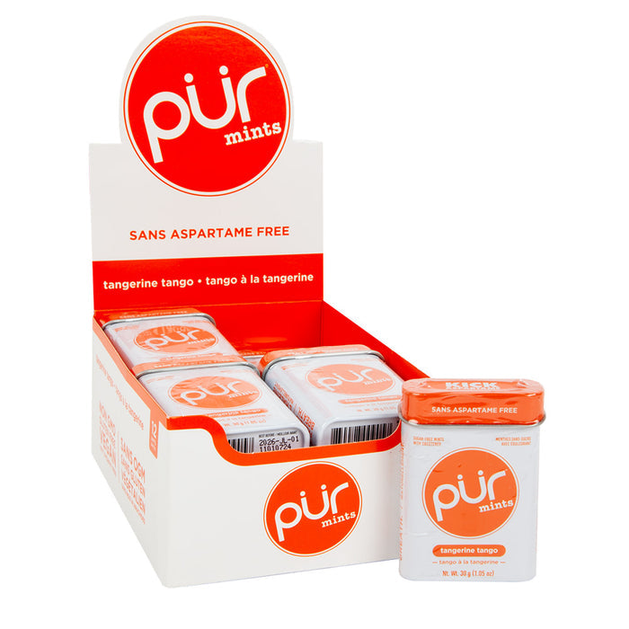 PUR Tangerine Tango Mints Tin - 12 Count