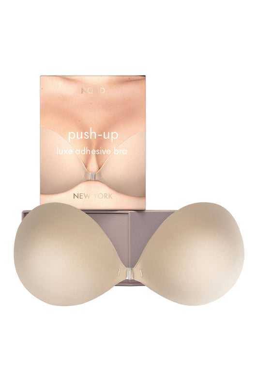 Push Up | Padded Adhesive Fabric Bra: No 3 Buff / C