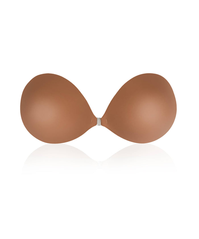 Push Up | Padded Adhesive Fabric Bra: No 3 Buff / C