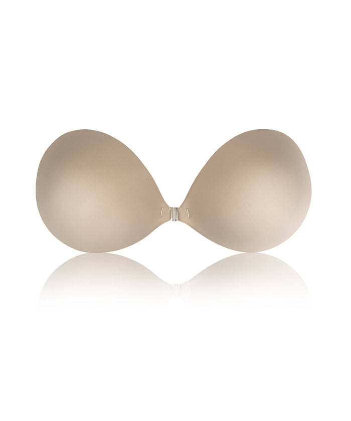 Push Up | Padded Adhesive Fabric Bra: No 3 Buff / D