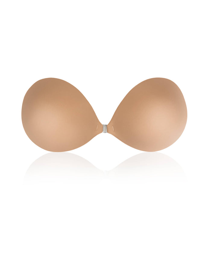 Push Up | Padded Adhesive Fabric Bra: No 3 Buff / D