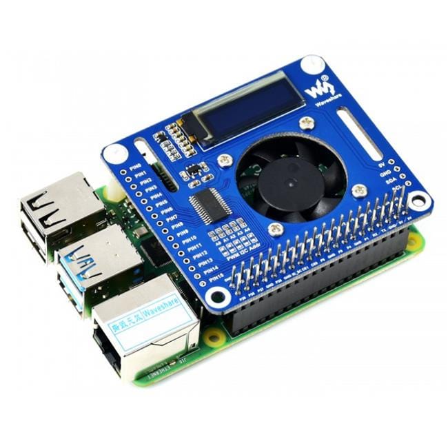 PWM Controlled Fan HAT for Raspberry Pi by Waveshare - The Pi Hut