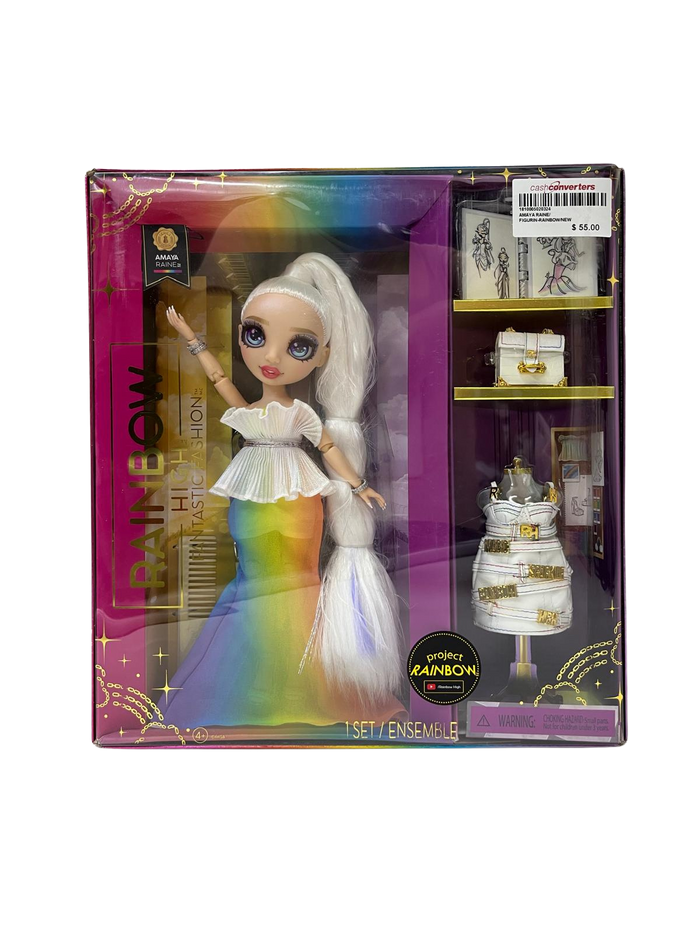 Rainbow High Fantastic Amaya Raine 11 Fashion Doll And Playset With 2 Complete Outfits And Accessories