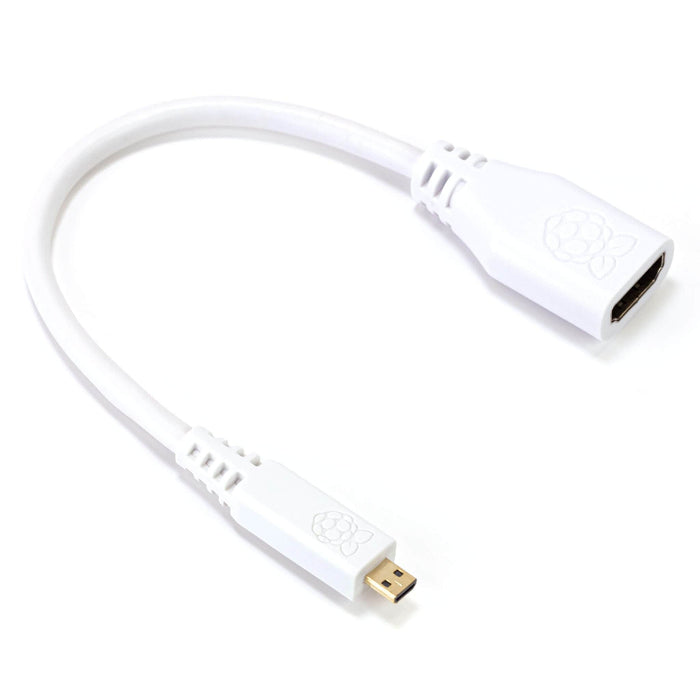 Raspberry Pi Micro-HDMI to HDMI Adapter Cable by Raspberry Pi - The Pi Hut
