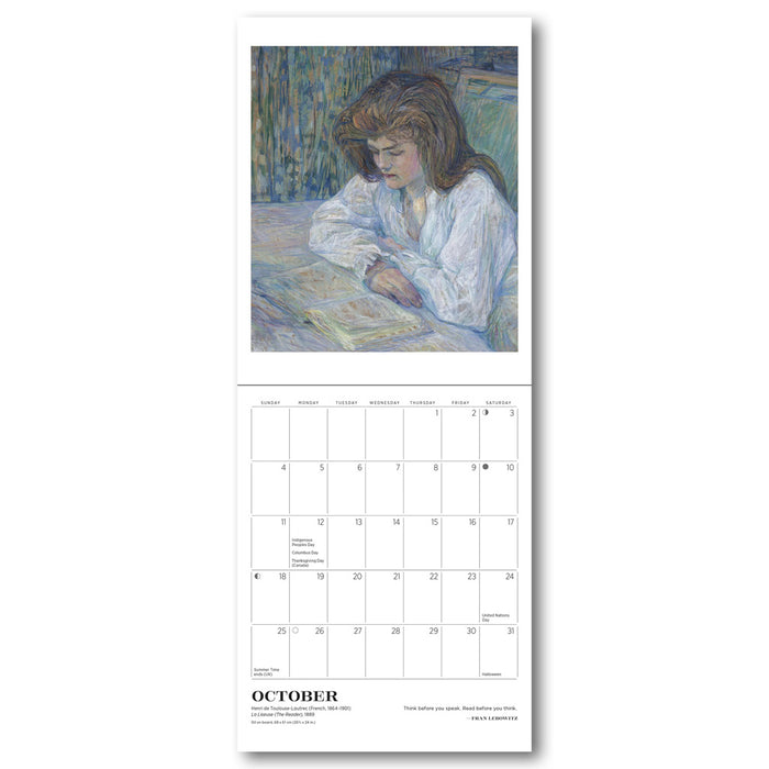 Reading Women 2026 Mini Calendar - Library of Congress Shop