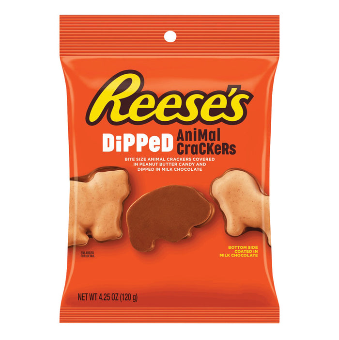 Reese's Peanut Butter Dipped Animal Crackers Peg Bags - 12 Count