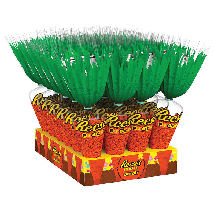 Reese's Pieces Carrot Shaped Candy Bags - 24 Count