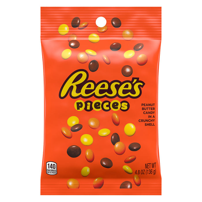 Reese's Pieces Peanut Butter Candy Peg Bag - 12 Count