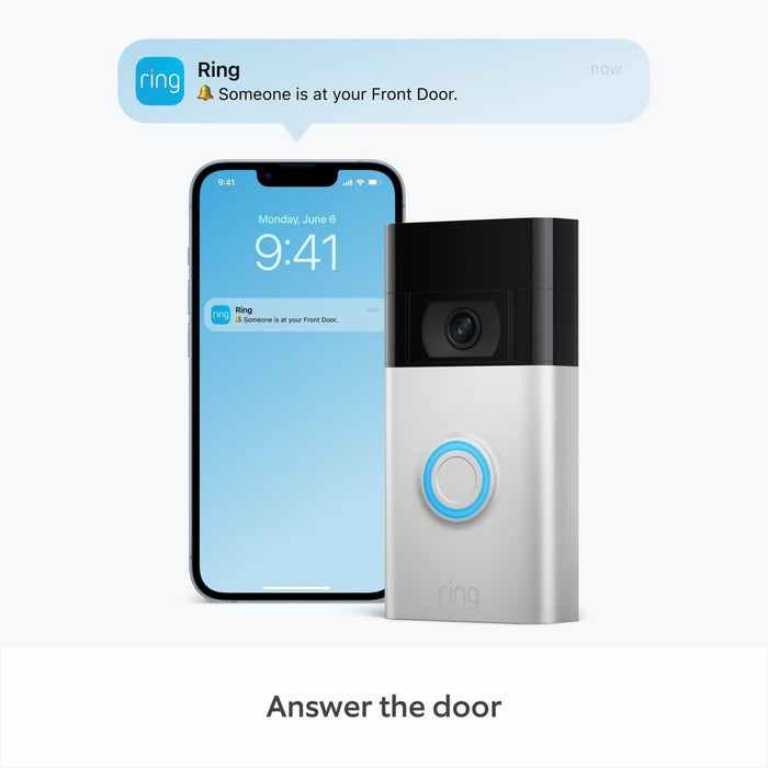 Ring Video Doorbell | Full HD | 2nd Gen Ring Doorbell Euronics Ireland