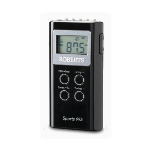 Roberts Sports 995 MW FM Stereo Wavebands PLL Synthesised Stereo Personal Radio Black