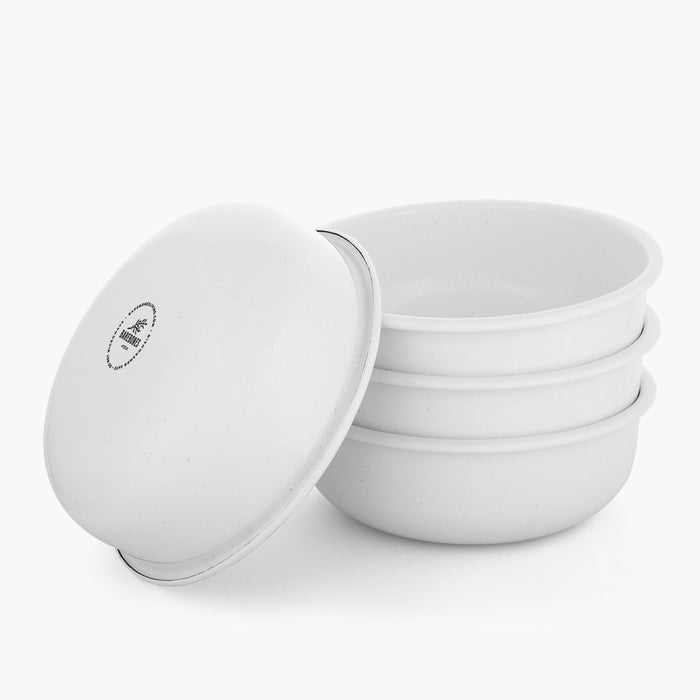 Rolled Enamelware Bowl Set
