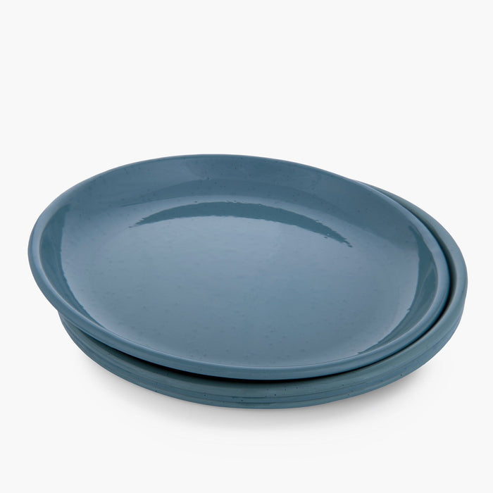 Rolled Enamelware Plate Set