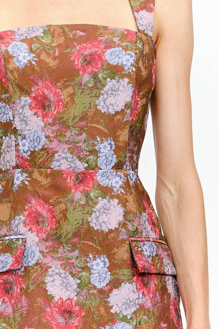 Romony Dress: BROWN / L