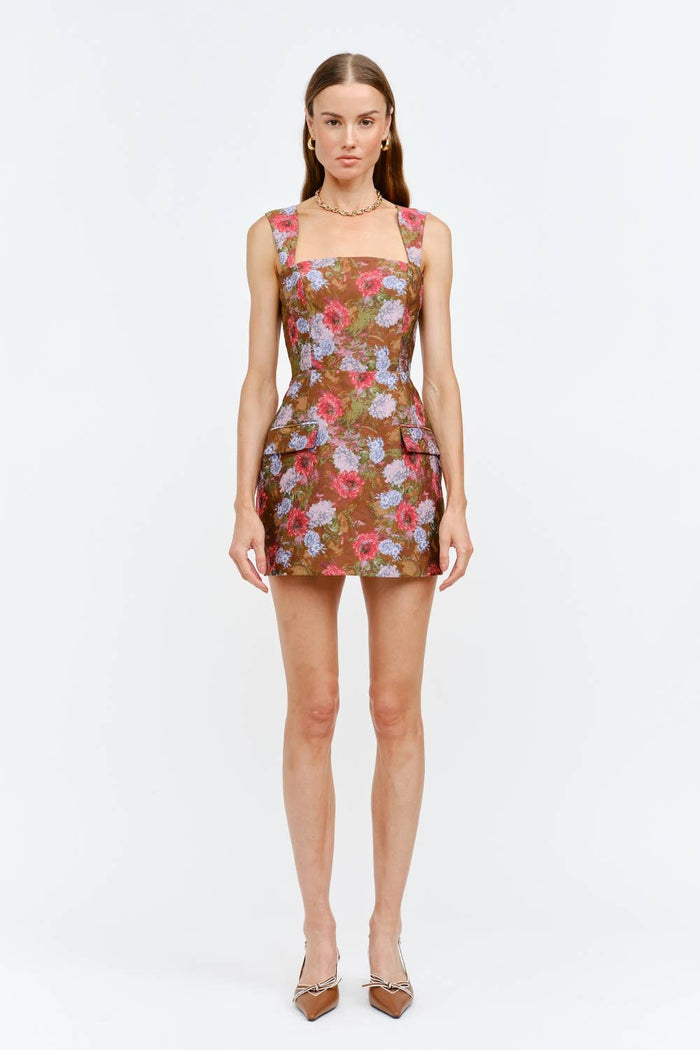 Romony Dress: BROWN / M