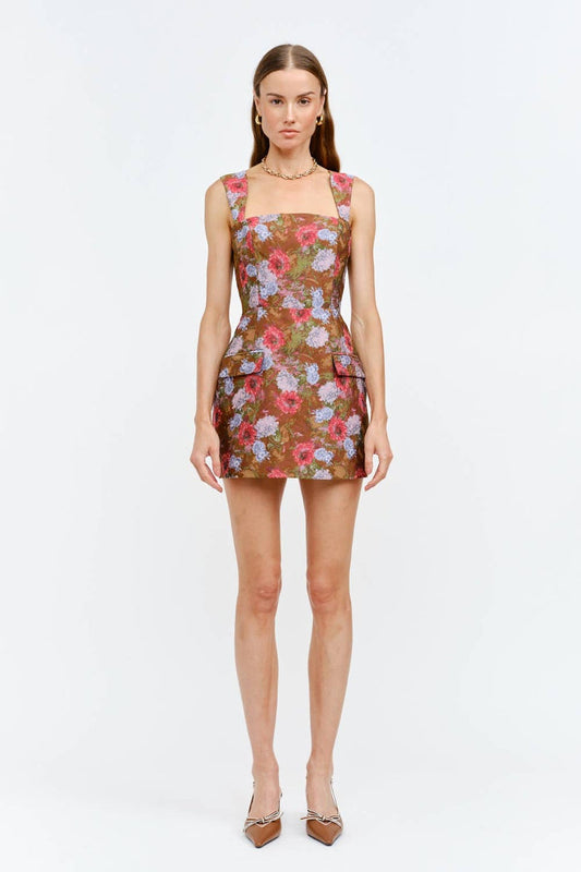 Romony Dress: BROWN / M