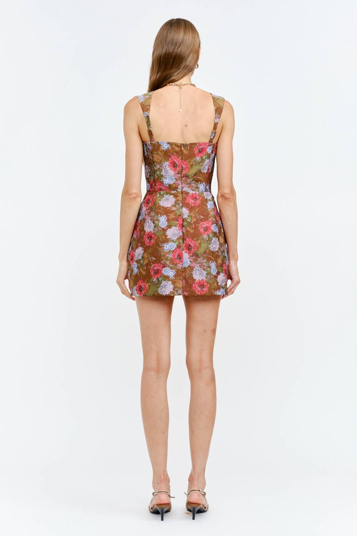 Romony Dress: BROWN / S