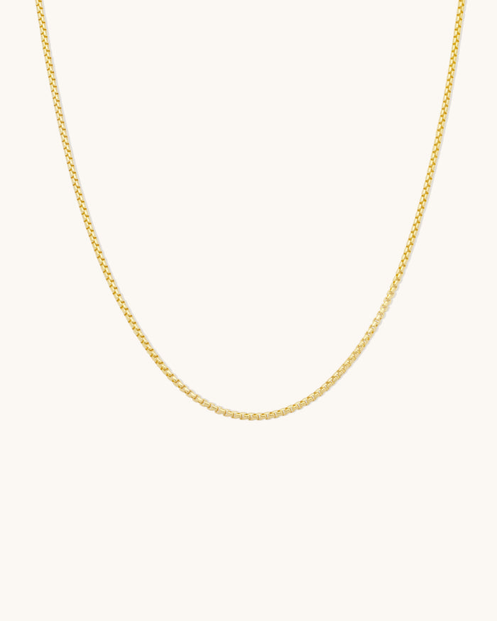 Round Box Chain Necklace