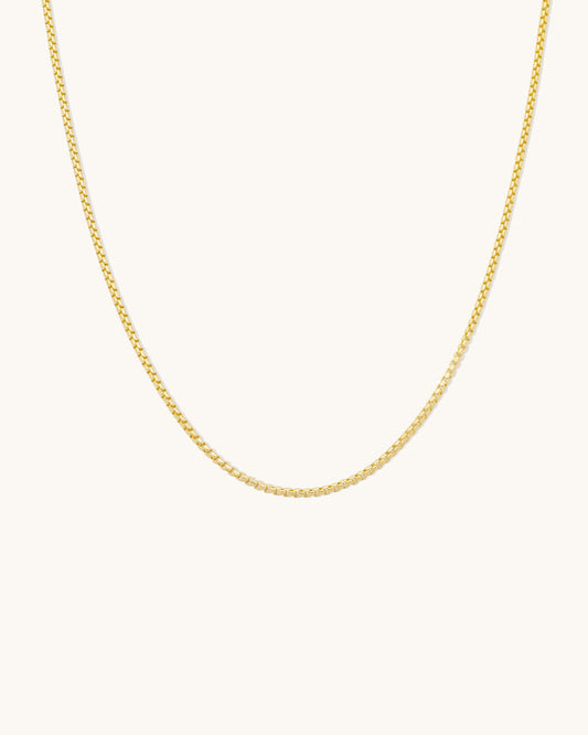 Round Box Chain Necklace