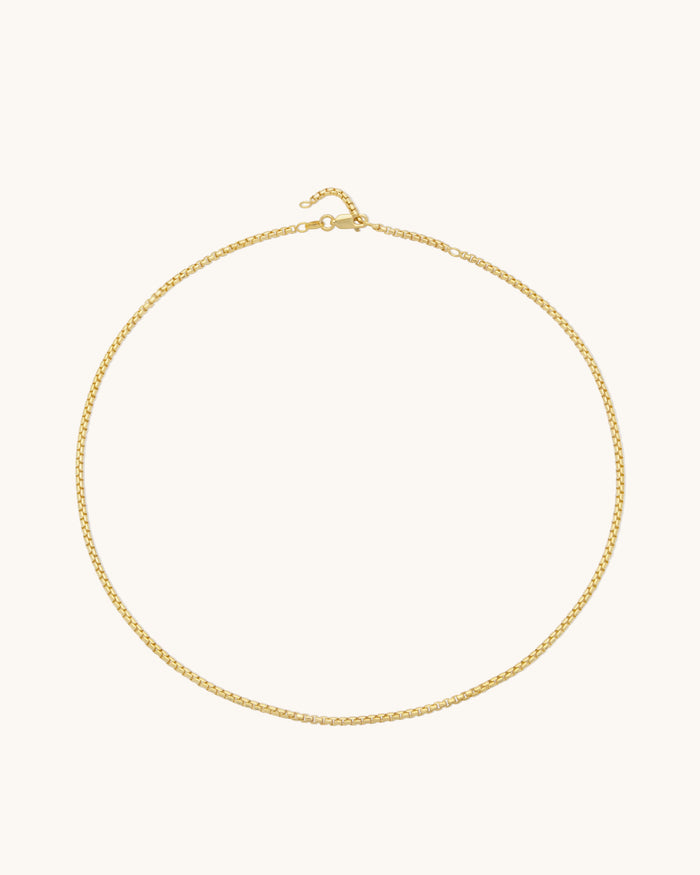 Round Box Chain Necklace