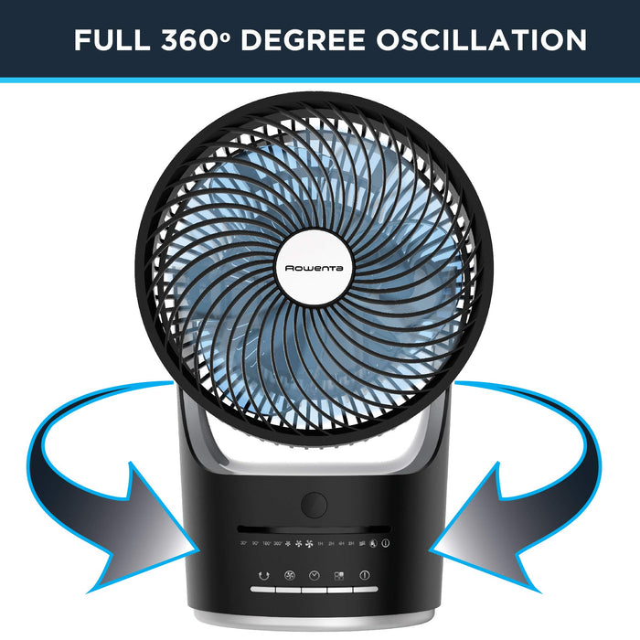 ROWENTA Compact Force Air 360 Desk Fan - Blemished package with full warranty - VU2410U7
