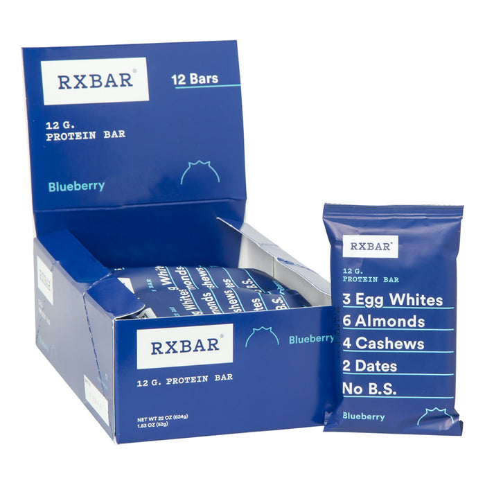 RX BAR Blueberry Protein Bar - 12 Count